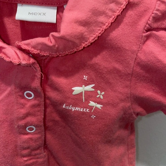 5/$15 Mexx Pink Baby Onesie with Collar - Picture 3 of 5